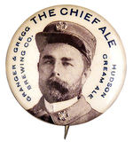EARLY FIREMAN-INSPIRED ALE BUTTON.
