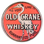 "OLD CRANE WHISKEY" MIRROR.