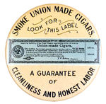 "SMOKE UNION MADE CIGARS" MIRROR.