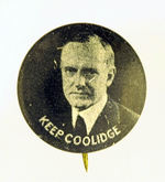 "KEEP COOLIDGE" B/W LITHO.