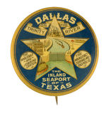 HAKE COLLECTION EARLY DALLAS TEXAS PROMO BUTTON.