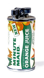 "NEW MINUTE MAID ORANGE JUICE" FIGURAL CIGARETTE LIGHTER.