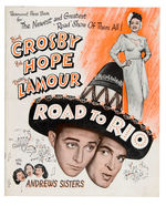 BING CROSBY AND BOB HOPE ROAD TRIP MOVIES PRESS BOOKS TRIO.