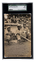 1947-1948 CUBAN PLAYERS FEDERATION LEAGUE RPPC W/HOF RAY DANDRIDGE SGC 10 POOR 1.