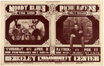 BILL GRAHAM CONCERT POSTER BG-215A FEATURING THE MOODY BLUES & RICHIE HAVENS.