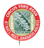 FABULOUS RINGLING CIRCUS GOLDEN JUBILEE BUTTON.