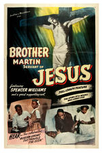 "BROTHER MARTIN SERVANT OF JESUS" ALL BLACK CAST MOVIE POSTER.