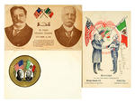 THREE POSTCARDS PICTURING PRESIDENT TAFT AND PORFIRIO DIAZ PRESIDENT OF MEXICO.