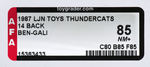 "THUNDERCATS" BEN GALI AFA-GRADED ACTION FIGURE.