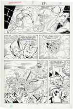 "THUNDERCATS" #8 JOSE DELBO  COMIC BOOK PAGE ORIGINAL ART.