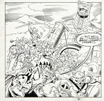 "THUNDERCATS" #8 JOSE DELBO  COMIC BOOK PAGE ORIGINAL ART.