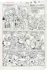 "THUNDERCATS" #8 JOSE DELBO  COMIC BOOK PAGE ORIGINAL ART.