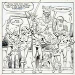 "THUNDERCATS" #8 JOSE DELBO  COMIC BOOK PAGE ORIGINAL ART.