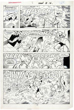 "THUNDERCATS" #8 JOSE DELBO  COMIC BOOK PAGE ORIGINAL ART.