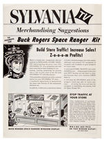 "SYLVANIA TV BUCK ROGERS SPACE RANGER KIT" LARGE SALES PROMOTION FOLDER.