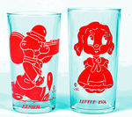 "ELMER/LITTLE EVA" EARLY WARNER BROS. CHARACTER GLASSES.