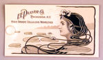 PULVER CELLULOID COMPANY ART NOUVEAU INK BLOTTER.