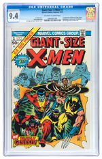 "GIANT-SIZE X-MEN #1" 1975 CGC 9.4 OFF-WHITE TO WHITE PAGES.