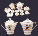 MICKEY/MINNIE MOUSE ART DECO STYLE FRENCH TEA SET.