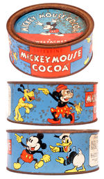 "MICKEY MOUSE COCOA" AUSTRALIAN TIN CONTAINER.