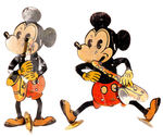 MUSICIAN MICKEY MOUSE GERMAN TIN TOY.