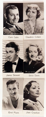 MOVIE STAR CARD SET.