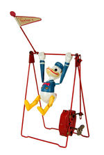 "DONALD DUCK LINE MAR 'GYM-TOYS ACROBAT'" BOXED WIND-UP.