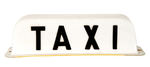 "TAXI" TOPPERS/THERMOMETER FOUR-PIECE LOT.