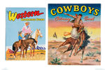 COWBOY/WESTERN/GUNS COLORING BOOKS.