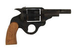 TOM MIX EARLIEST VERSION PREMIUM WOOD GUN WITH AD.