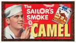 "THE SAILOR'S SMOKE CAMEL" WWII FRAMED SIGN.