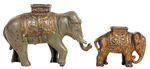 ELEPHANT CAST IRON BANKS.