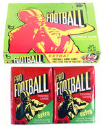 "PRO FOOTBALL" 1971 TOPPS UNOPENED PACKS W/DISPLAY BOX.