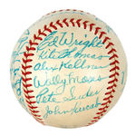 1952 PHILADELPHIA ATHLETICS TEAM SIGNED BASEBALL.