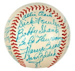 1952 PHILADELPHIA ATHLETICS TEAM SIGNED BASEBALL.