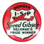 SPEED GIBSON RARE SPONSOR BADGE.