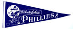 "PHILADELPHIA PHILLIES" FELT PENNANT.