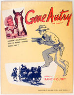 "GENE AUTRY IN CHAMPION OFFICIAL RANCH OUTFIT" BOX - GUN - HOLSTER.