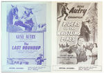 GENE AUTRY "SHOWMAN'S GUIDE FROM PARADE PICTURES CORP."