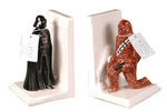 RARE STAR WARS DARTH VADER/CHEWBACCA BOOKENDS BY SIGMA.