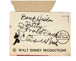 DISNEY CHARACTER BRAZILIAN BOTTLE COVERS/DONALD SIGNED BY CLARENCE NASH.