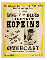 LIGHTNIN’ HOPKINS CONCERT POSTER.