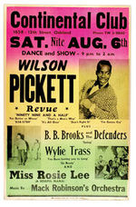 WILSON PICKETT REVIEW CONCERT POSTER.