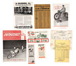 HARLEY DAVIDSON MOTORCYCLE PAPER LOT.