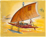 PYRO "FIJIAN OUTRIGGER" ORIGINAL MODEL KIT BOX LID ART.