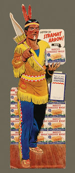 STRAIGHT ARROW NABISCO SHREDDED WHEAT COUNTERTOP STANDEE.