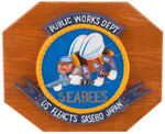 WALT DISNEY STUDIO DESIGNED "SEABEES" INSIGNIA PLAGUE.