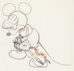 FIDDLING AROUND (JUST MICKEY) MICKEY MOUSE PRODUCTION DRAWING PAIR.