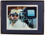 GEORGE LUCAS FRAMED AUTOGRAPHED PHOTO.