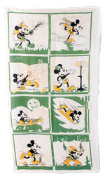 MICKEY MOUSE HANKIES UNCUT FABRIC SHEET.